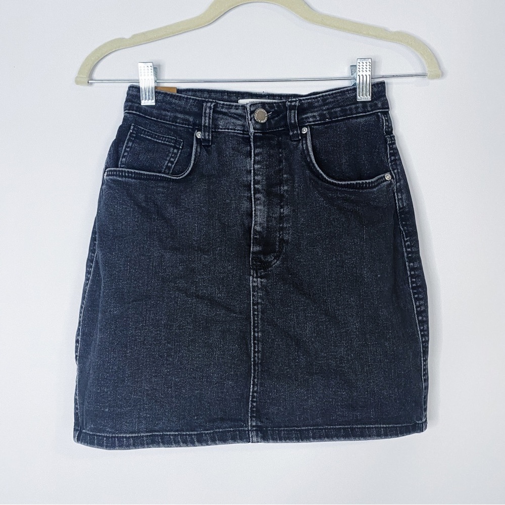 Zara - Black Denim Skirt